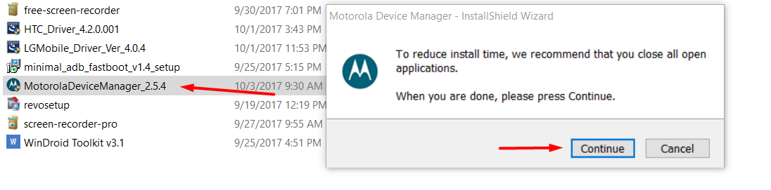 Motorola device manager windows 10